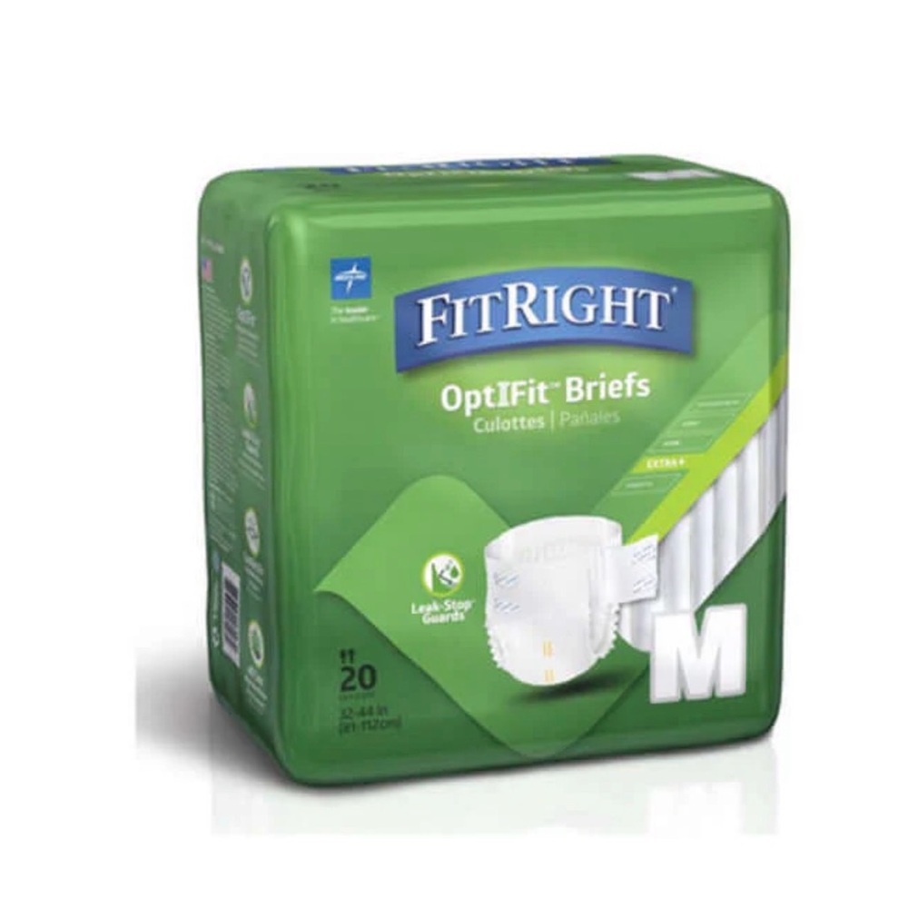 FitRight Ultra Unisex Briefs, 2XL  60"-70 " With Anti-Leak Guard, 40 Count